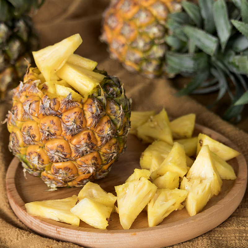 晨木鲜生 新鲜水果带皮小菠萝 3斤小菠萝