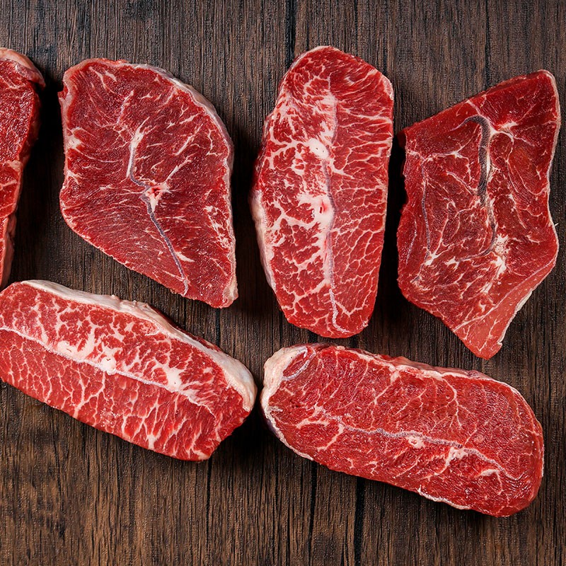 西捷 澳洲谷饲厚切板腱牛排原切牡蛎肉牛扒进口雪花鲜牛肉生鲜1200g