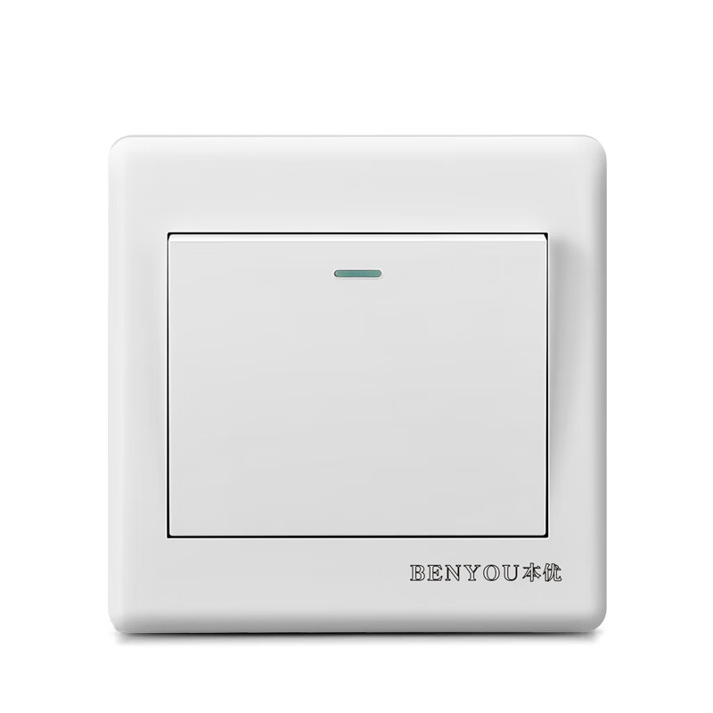 86型暗装单开一开多控墙壁电灯开关一开三联多联中途开关家用面板 关