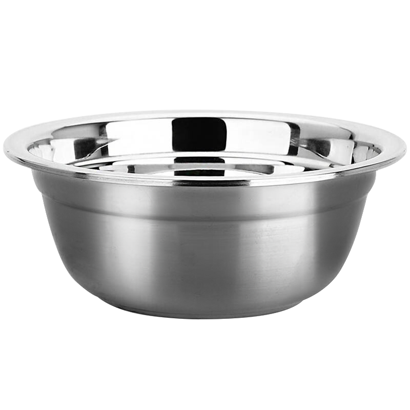 MAXCOOK 美厨 加厚304不锈钢汤盆单只装 多口径可选 22cm MCWA-TP22