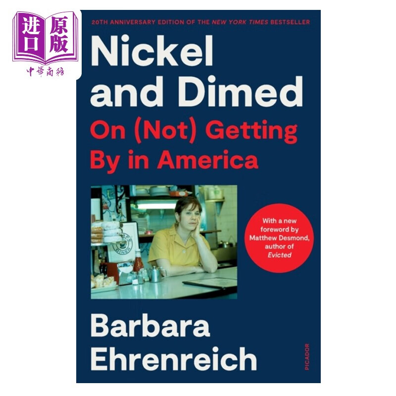 我在底层的生活 当专栏作家化身女服务生 Barbara Ehrenreich 镍与银币 英文原版 Nickel And Dimed