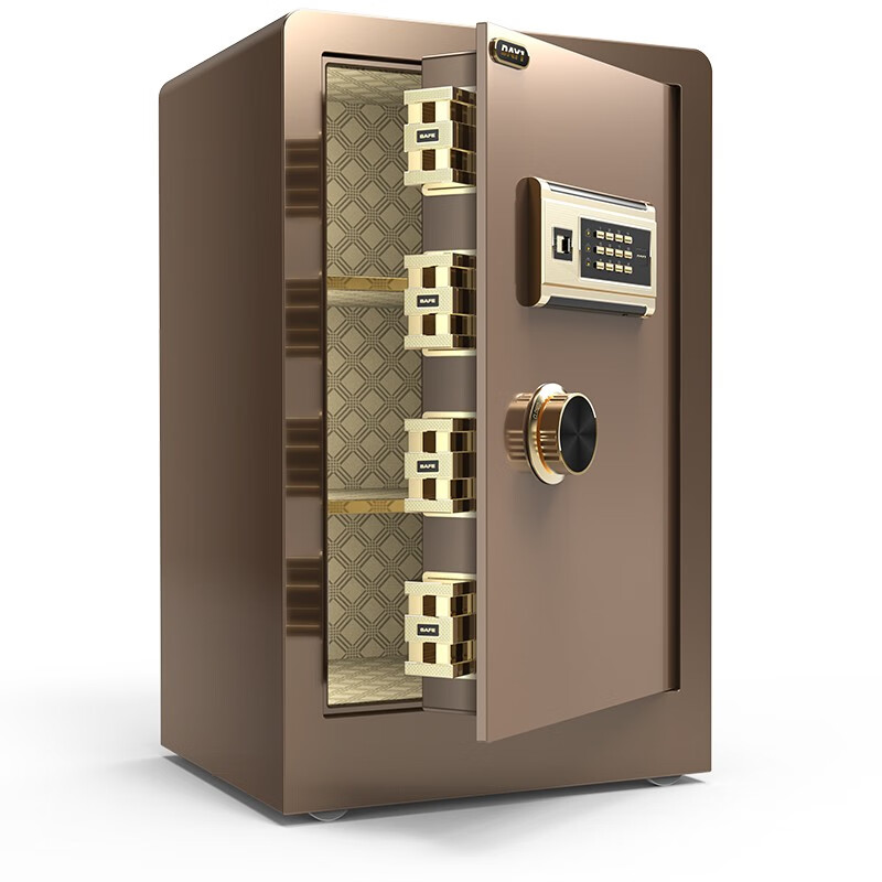 大一保险柜家用小型单双门办公密码保险箱指纹全钢大型床头保管箱