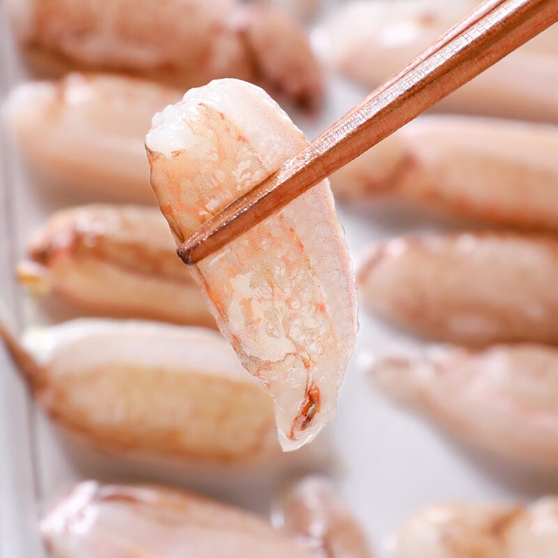 蟹肉棒 蟹脚肉 纯手工活剥蟹肉 冷冻蟹腿鲜可居 【大蟹钳肉】净重500g