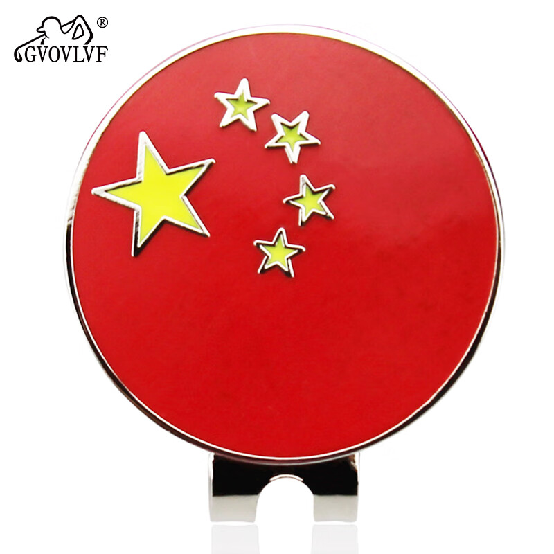 gvovlvfgvovlvf 高尔夫球mark帽夹30mm 金属磁性夹子国旗球标golf球位