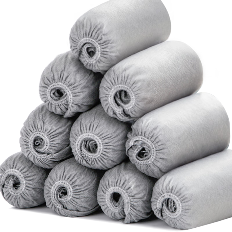 优奥一次性鞋套无纺布大号加厚加大防尘透气室内脚套耐磨防滑100只