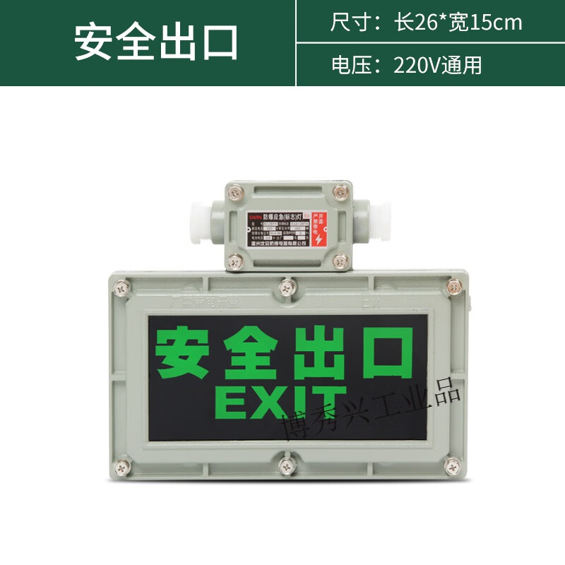 LED防爆應急燈照明一體通道雙頭指示標志燈電源充電 防爆指示燈正向220V通用