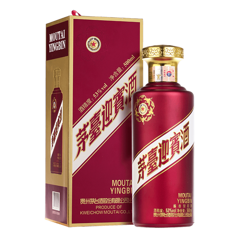 MOUTAI/ę́ ��ӭ���� 53�� ������ 500ml 1ƿ 133.2Ԫ(������)