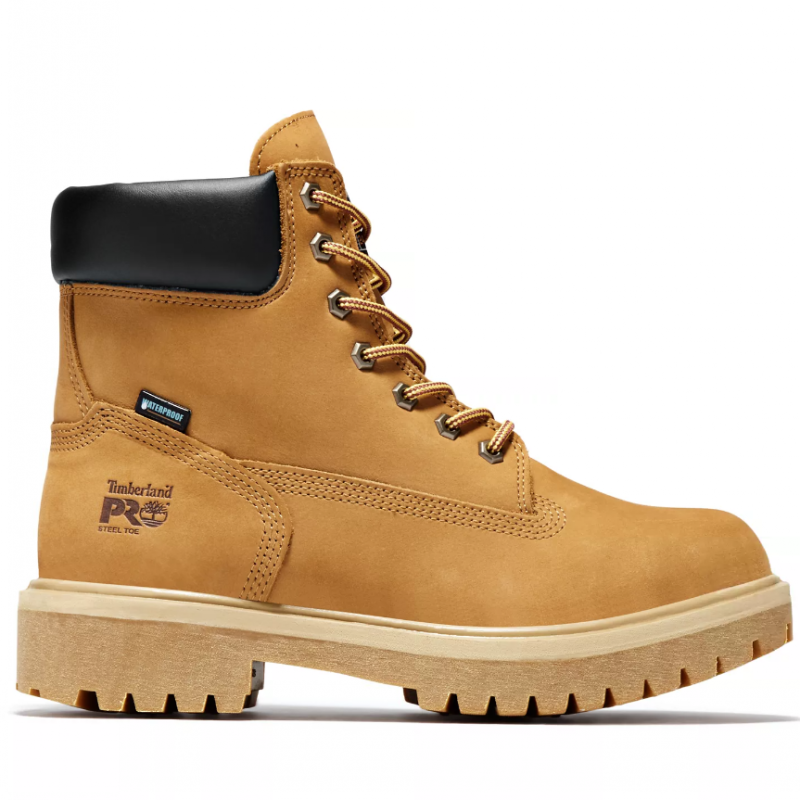 Timberland添柏岚男鞋PRO DIRECT ATTACH 6英寸防水防油绝缘男士户外休闲鞋 小麦色 39码/us7