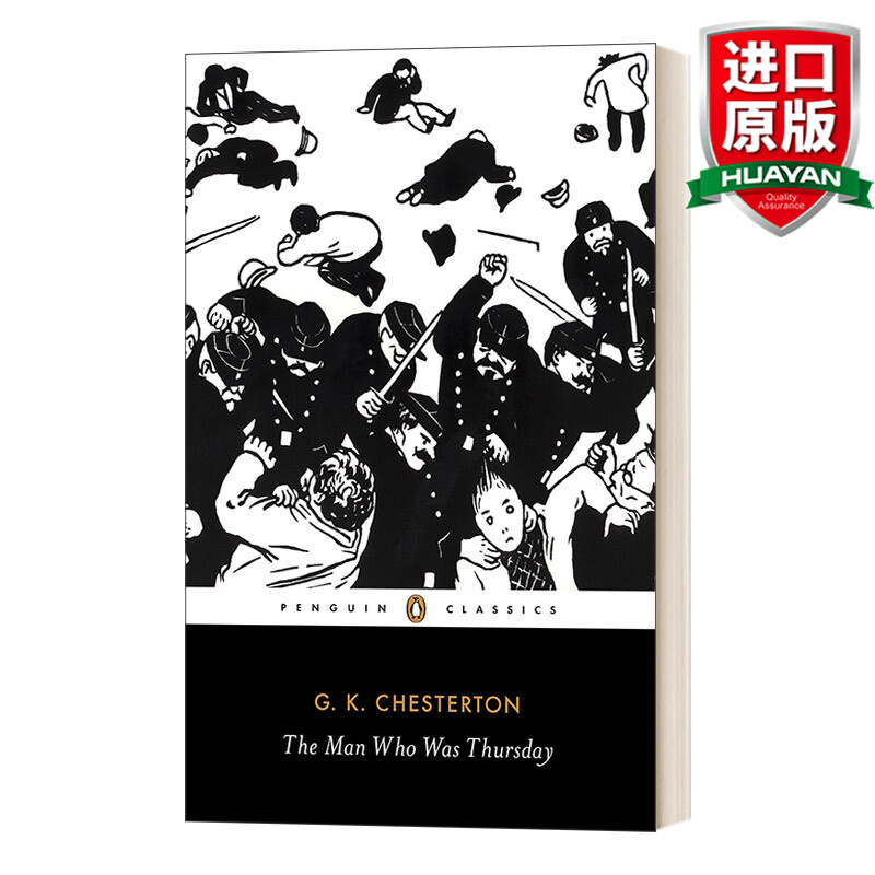 the man who was thursday 英文原版 代号星期四 黑经典 英文版 进口