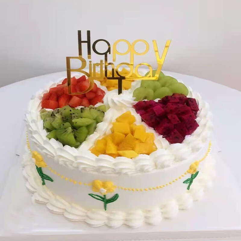 元族生日蛋糕模型仿真2022新款水果简约欧式奶油塑胶生日蛋糕橱窗展示