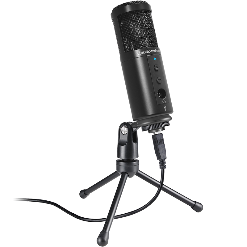 鐵三角ATR2500USB 指向性電容USB麥克風(fēng)電腦輕松連接直播K歌錄音配音專業(yè)話筒支架套裝