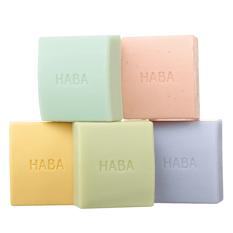 HABA香氛清爽香皂套装 清洁护肤清香洁面泡沫皂（100g*5/套）