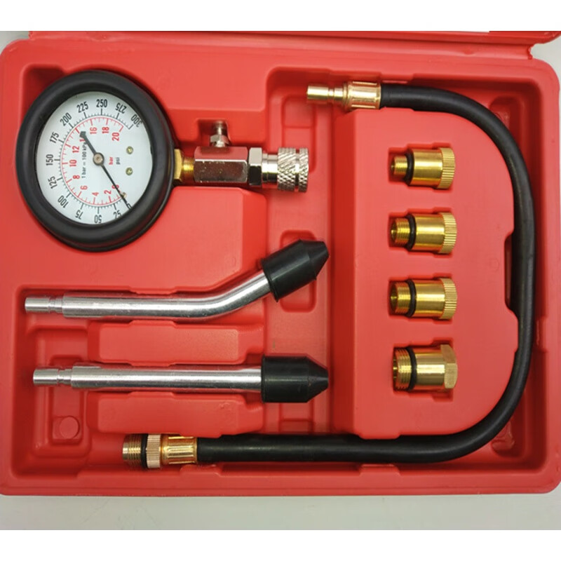 缸压表气缸压力表汽车发动机气缸表摩托车汽缸压力表 双杆326气缸压力