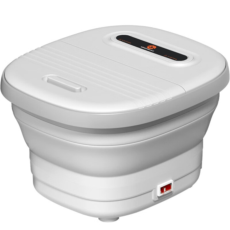 茗振(MZ) 茗振全自动足浴盆电动高深桶加热洗脚盆按摩脚足疗盆 白色