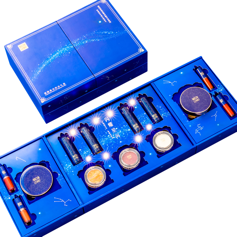 京东超市玛可蓝尼 星空彩妆口红礼盒 初学者音乐灯光彩妆13件套 情人
