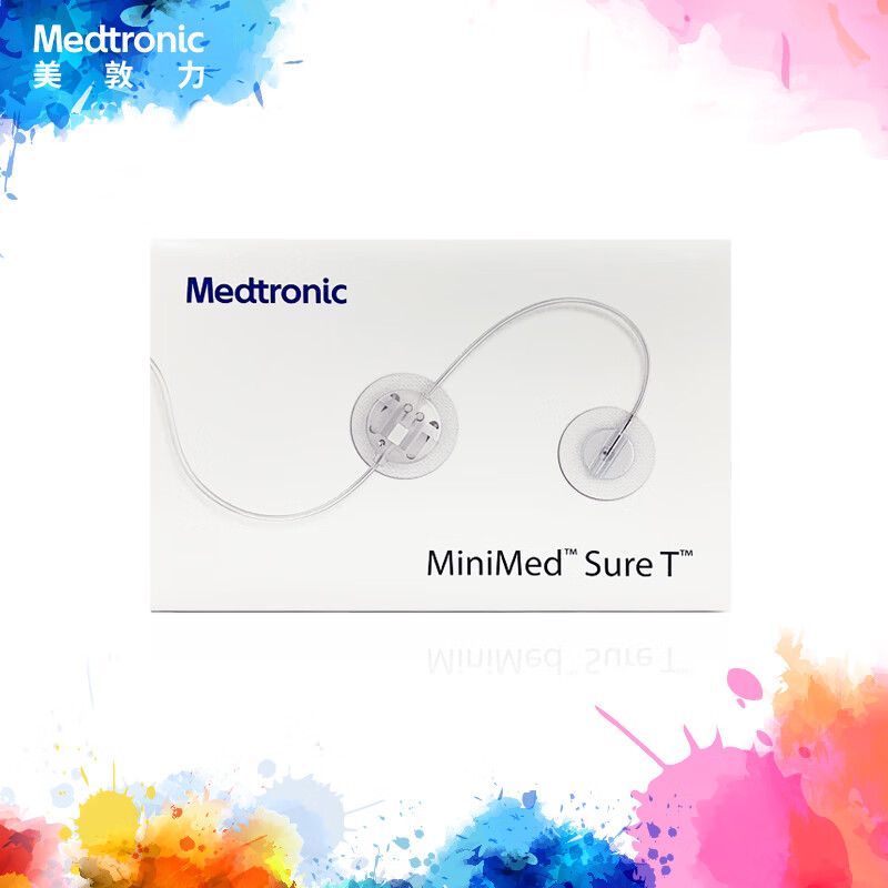 美敦力（Medtronic）进口胰岛素泵耗材Sure-T管路可分离式输注导管血糖用品ST纽扣型钢针MMT-864A