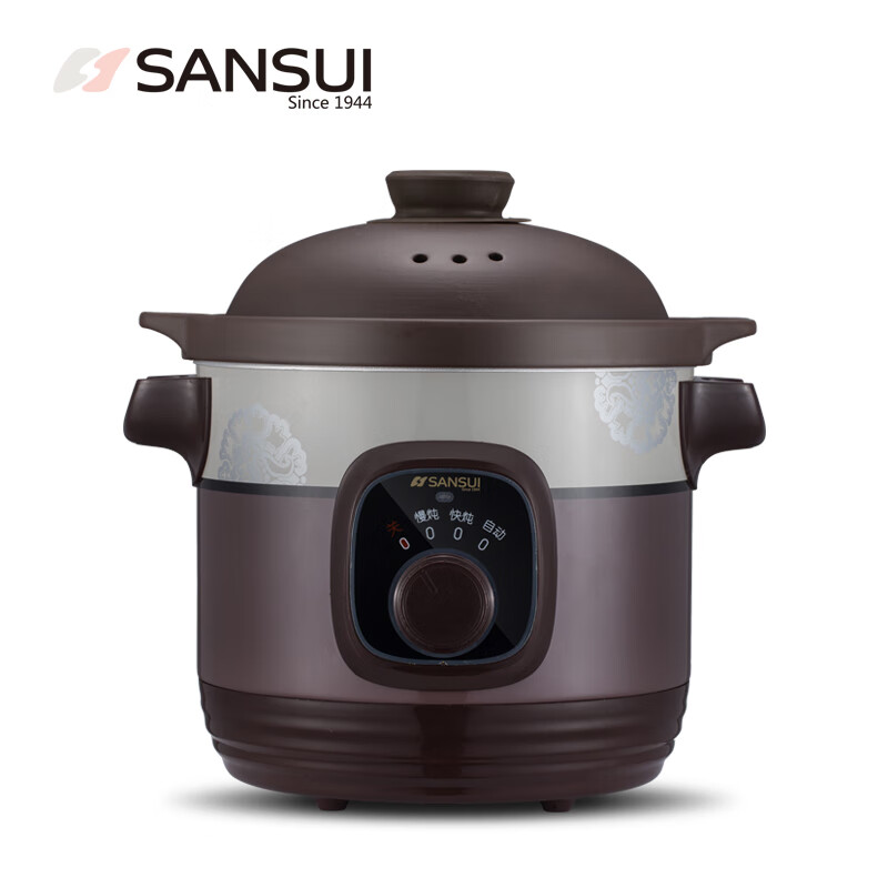 山水(sansui)电炖锅 机械款 xjd3002机械款sdz-b1 褐色