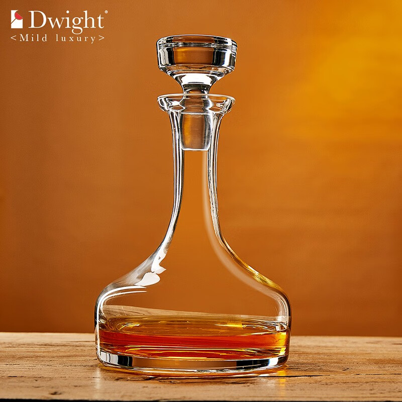 德韦特(dwight)高档奢华水晶玻璃威士忌酒樽家用带盖红酒洋酒瓶子白酒