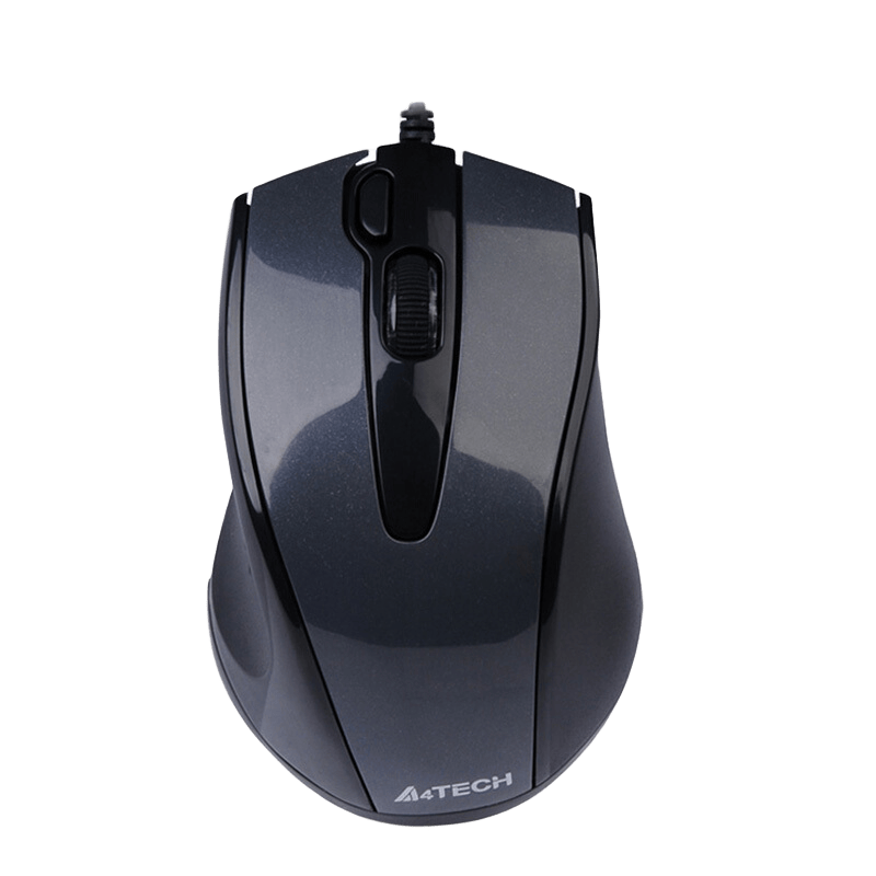 A4TECH 双飞燕 N-500F 有声版 有线鼠标 1000DPI 高亮铁灰
