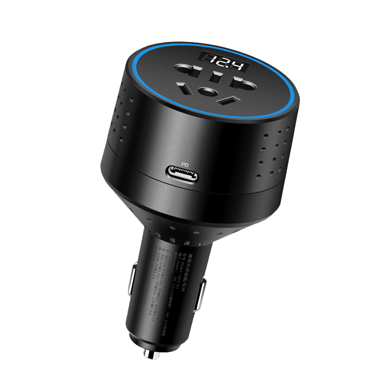 MENGXUAN 梦选 车载逆变器12v转220v大功率汽车通用电源转换器快充插座车用 PD款100W  汽车多功能车充逆变器专用