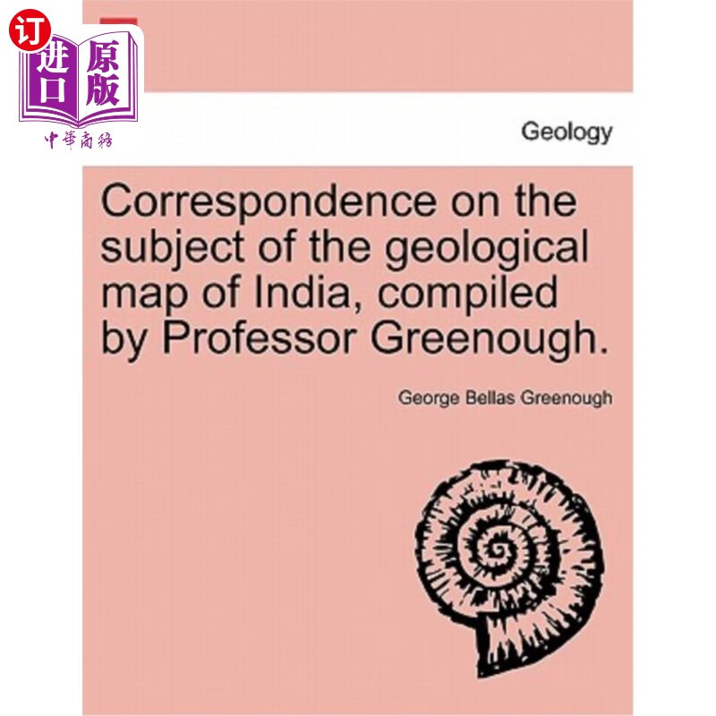 海外直订correspondence on the subject of the geological map of