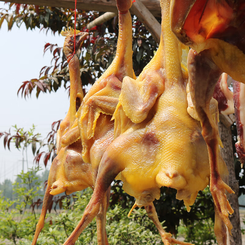 固佳 信阳特产咸鸭自然风干腊鸭腿肉板鸭腊鱼五花腊肉 腊鸡700g
