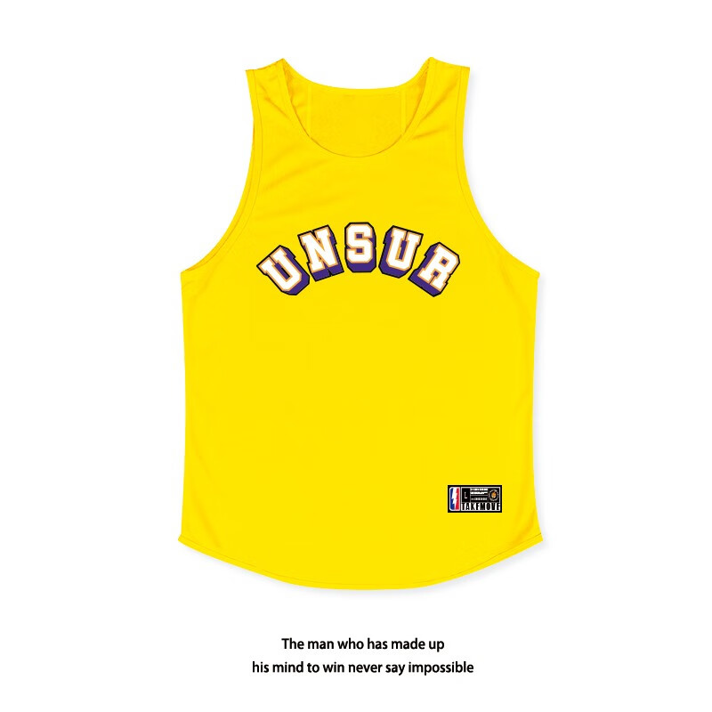 TAKE MOVE美式篮球运动背心男无袖T恤网眼透气速干排汗宽松训练服跑步上衣 北卡蓝 L (120-145斤)