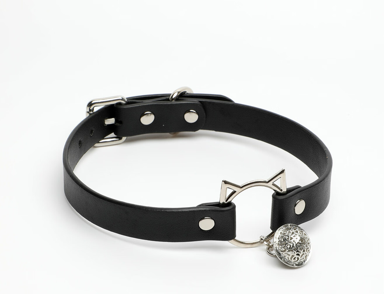 顾致情趣皮定制项圈女用道具惩罚铃铛情趣 红色