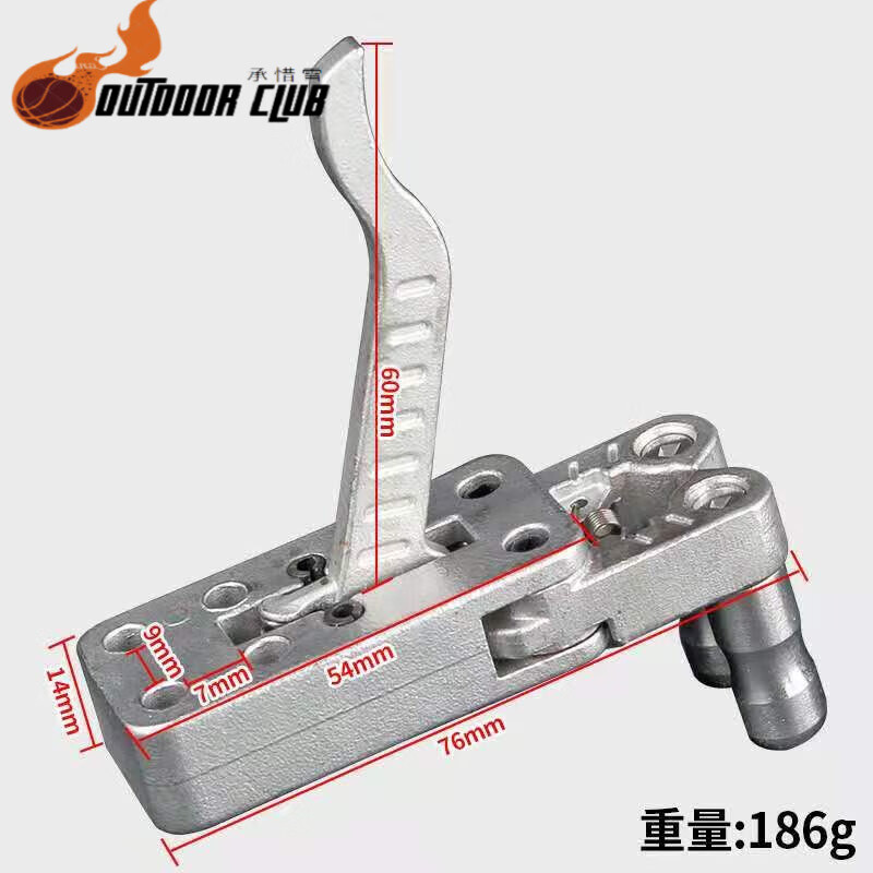 创京懿选撒放器304不锈钢撒放器散放器全金属自动回归位回弹纯钢两轴