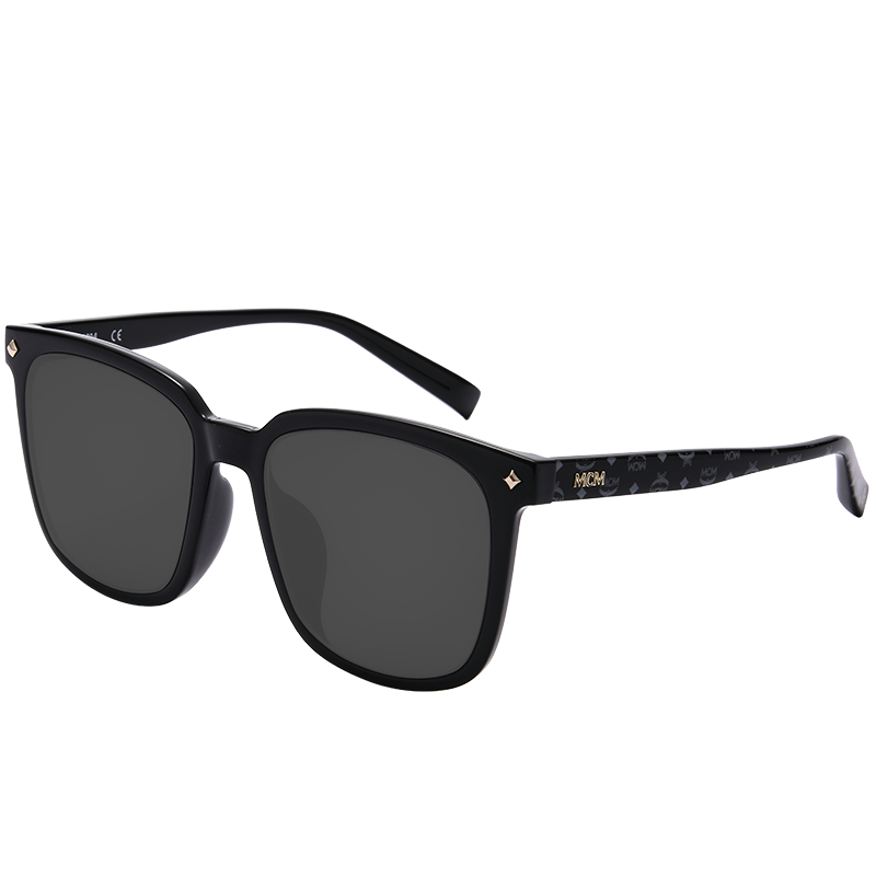 MCM太阳镜墨镜女款时尚板材大框休闲开车驾驶遮阳眼镜礼盒贺卡720 黑色004