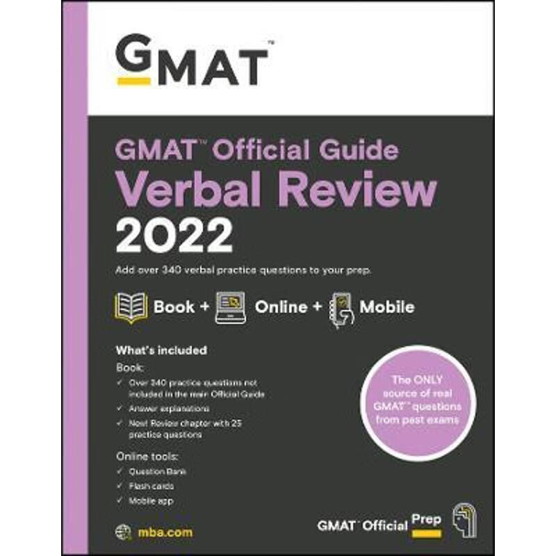 GMAT Official Guide Verbal Review 2022:Book + Online Question Bank