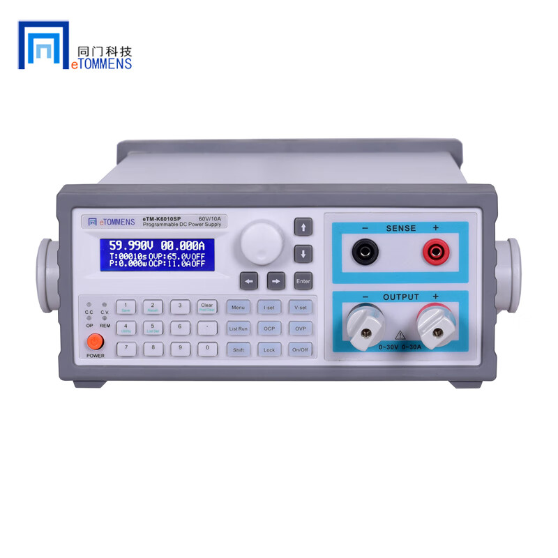 同门 电源 eTM-K3020SP 五位显示 eTM-K6010SP 蓝屏开关直流电源 程控 eTM-K3020SP(30V,20A) 同门程控电源