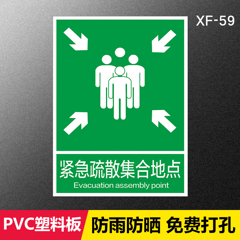 涛辰防灾减灾应急疏散指示标志酒店地面消防紧急疏散集