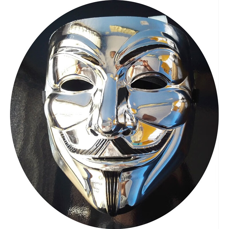 新思力万圣节恐怖面具黑客v字仇杀面具v字队面具v怪客面具防远光灯 v