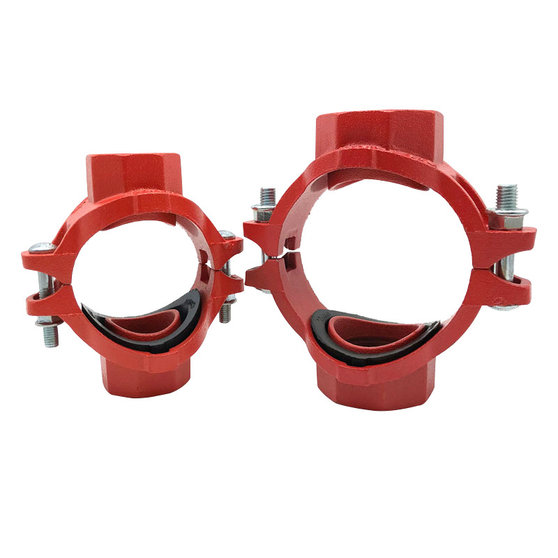 奈鑫 螺纹机械四通 消防管道配件 丝接机四通 消防沟槽管件 165*48