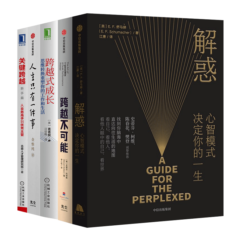 解惑+跨越不可能+跨越式成长+人生只有一件事+关键跨越（五册）