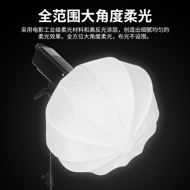 TARION图玲珑抛物线柔光箱球形柔光罩直播摄影视频补光灯方形格栅柔光箱保荣卡口通用型球形柔光箱 快拆球形 SP-65