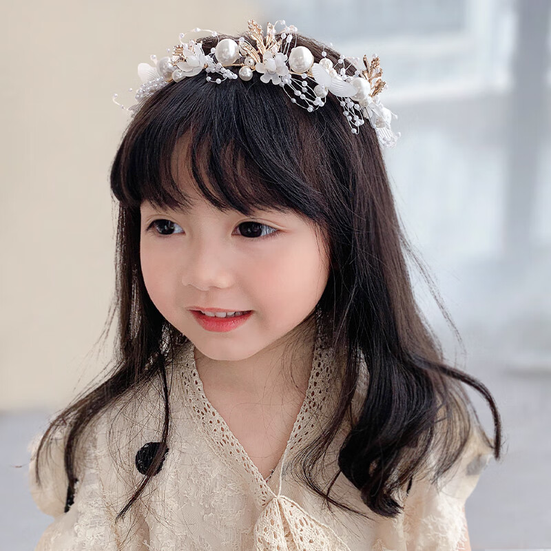 花环头饰儿童夏季森系发箍仙蝴蝶花朵发环女童头花饰品公主可爱手环