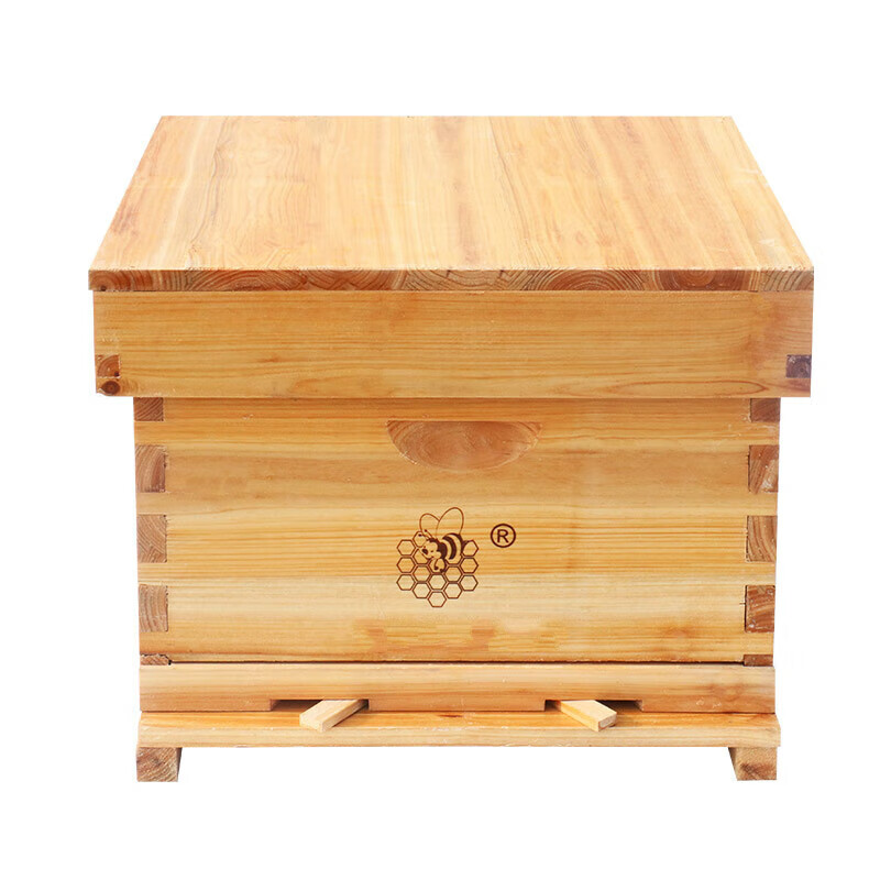 喜普中蜂箱蜜蜂箱全套养蜂工具养蜂箱煮蜡杉木标准十框蜂巢箱抽拉 不