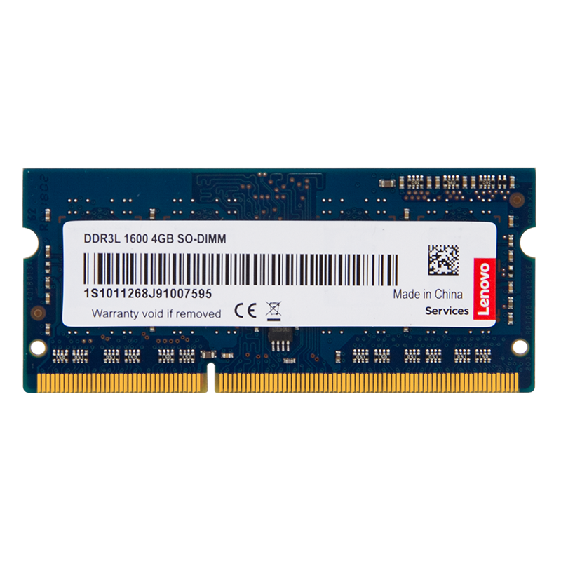 Lenovo 联想 DDR3L 1600MHz 笔记本内存 普条 绿色 4GB