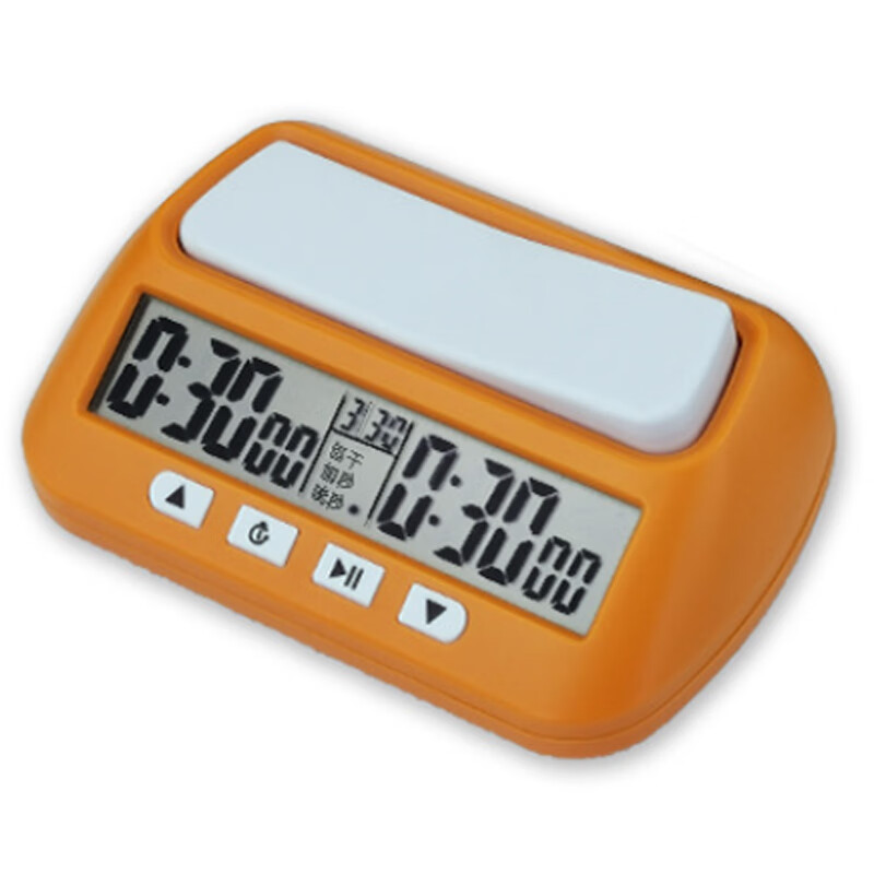 川君行 中国象棋棋钟计时器围棋国际象棋比赛用裁判可关机 黄色