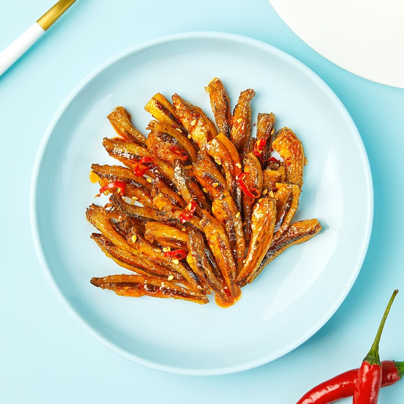 乡乡嘴小鱼仔即食毛毛鱼零食香辣小鱼干湖南特产休闲零食小汁鱼小吃 【混合味】20包140g