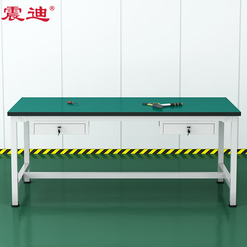 震迪防静电工作台车间物料台产品检修桌双抽实验室桌子1.8米DJ673属于什么档次？