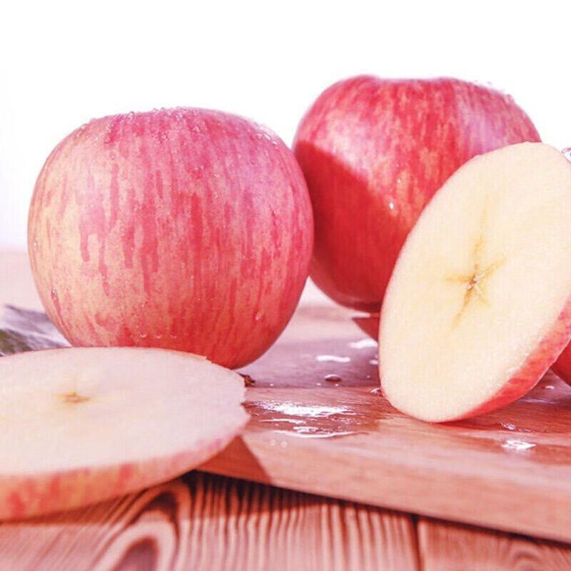 洛川红富士苹果水果时令生鲜整箱新鲜当季 75-85mm 带箱3斤