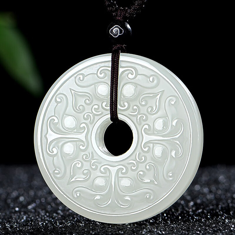 藏玉瑶  和田玉扭转乾坤平安扣玉吊坠 男女士款玉坠玉石玉牌