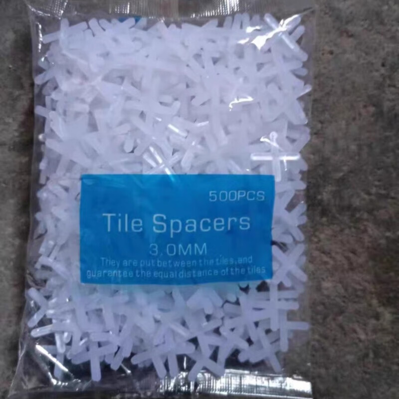 瓷砖十字架贴砖十字卡胶粒瓷砖卡子1.5mm2mm留缝卡子塑料十字卡 3.