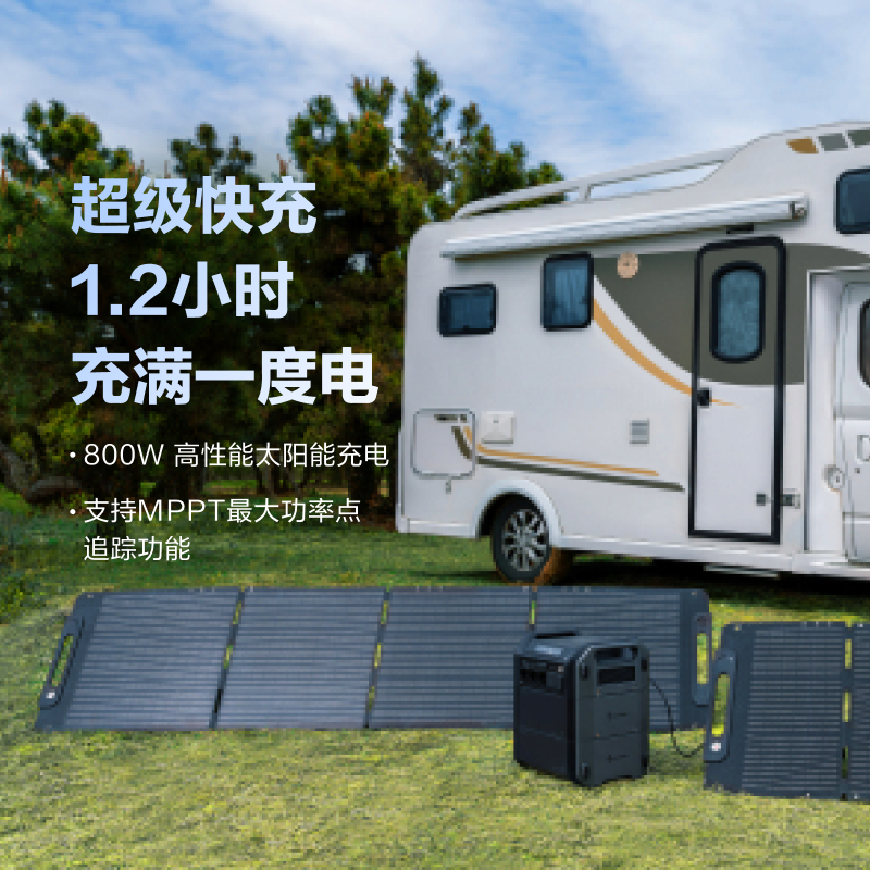 九号Segway户外电源九号储能电池2200W大功率大容量220V移动电源 自驾露营电池应急备用车载电源 储能电池Cube1000