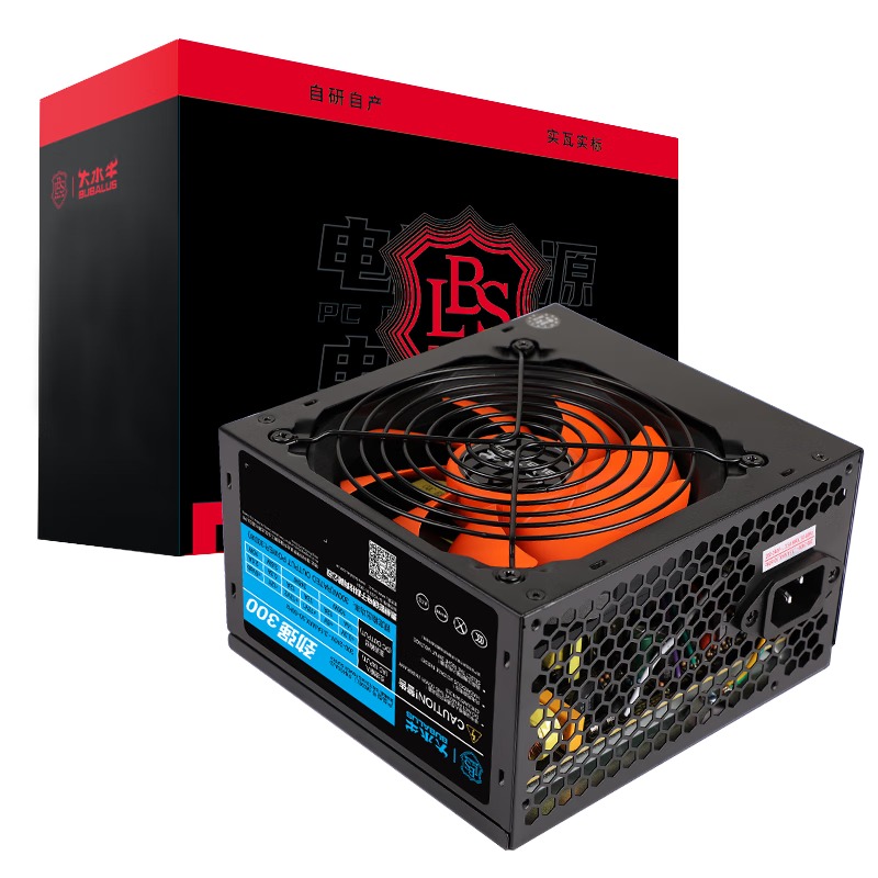 大水牛（BUBALUS）额定300W 劲强300台式电脑电源（12CM风扇/宽幅/智能温控/低待机功耗/支持背线） 71.01元(需领券)
