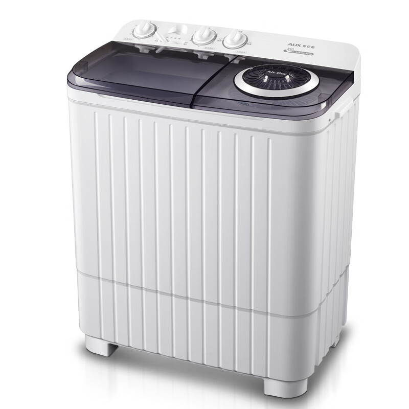 奥克斯（AUX）洗脱大容量半自动洗衣机家用宿舍 双桶双缸半全自动小型洗衣机 洗脱14.5公斤白色（洗涤9公斤+脱水5.5公斤）