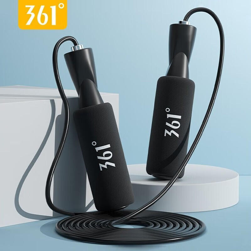 361°海绵跳绳健身运动居家锻炼成人有绳儿童小学生中考专业竞速专用 孔雀蓝